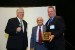 Professor T. Grandon Gill, Chair of the Award Ceremony, and Dr. Nagib Callaos, General Chair, giving Dr. Mark Rahmes, a plaque "In Appreciation for A Great Keynote Address at a Plenary Session."